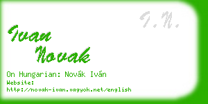 ivan novak business card