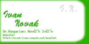 ivan novak business card
